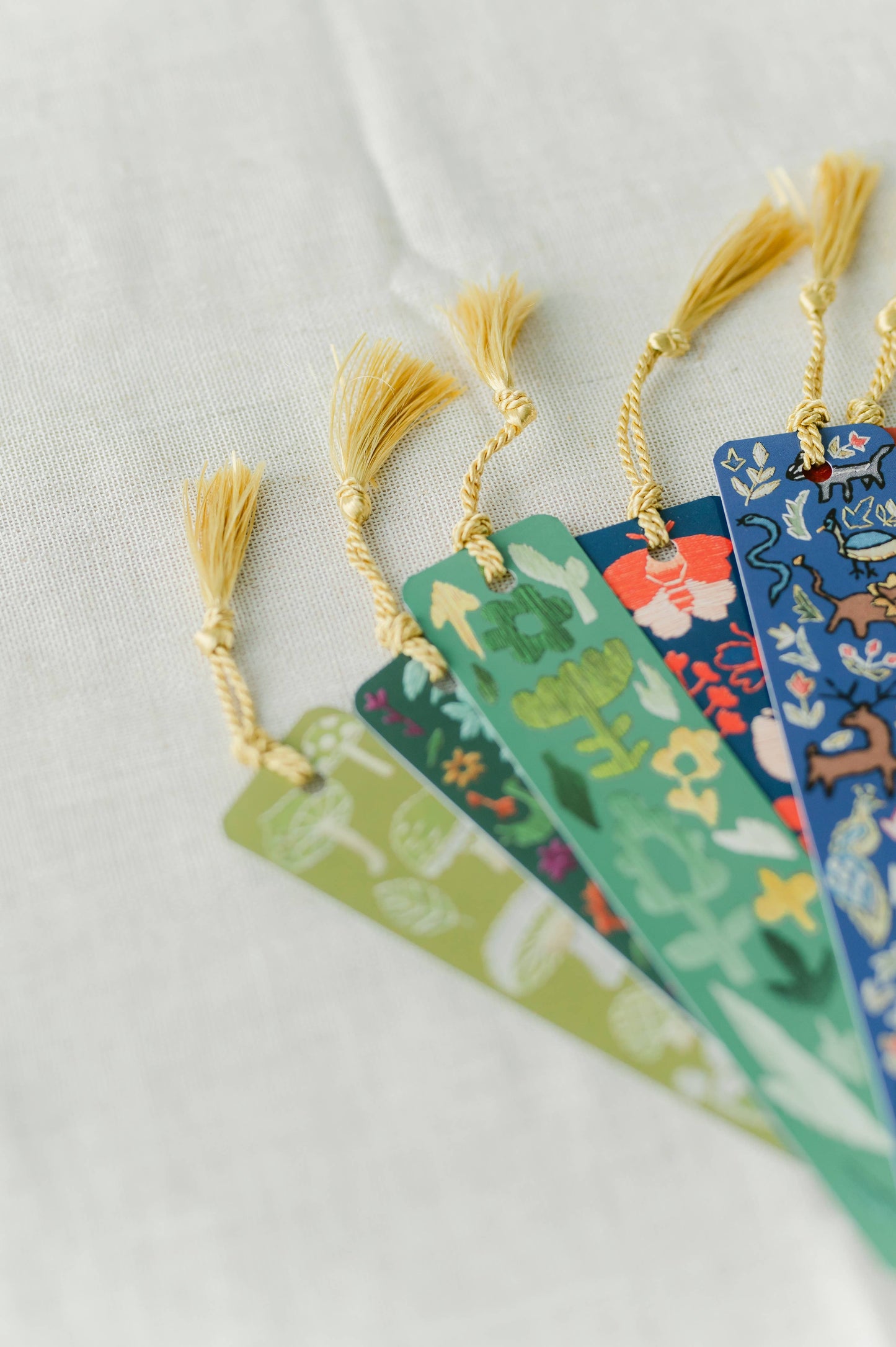 Garden Embroidery Tassel Bookmark