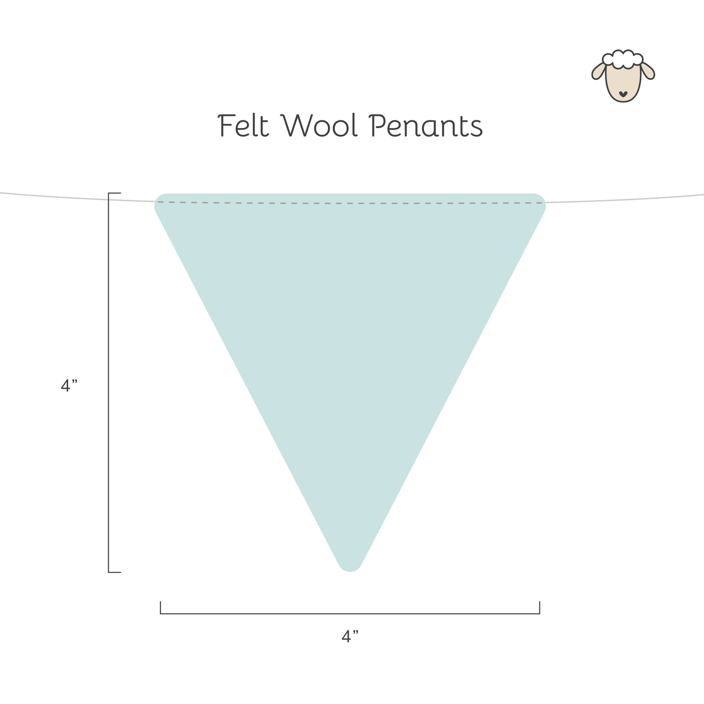 Pink & Purple 100 % Wool Felt Bunting