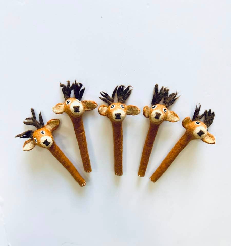 Deer Pencil Topper - 100% Felt