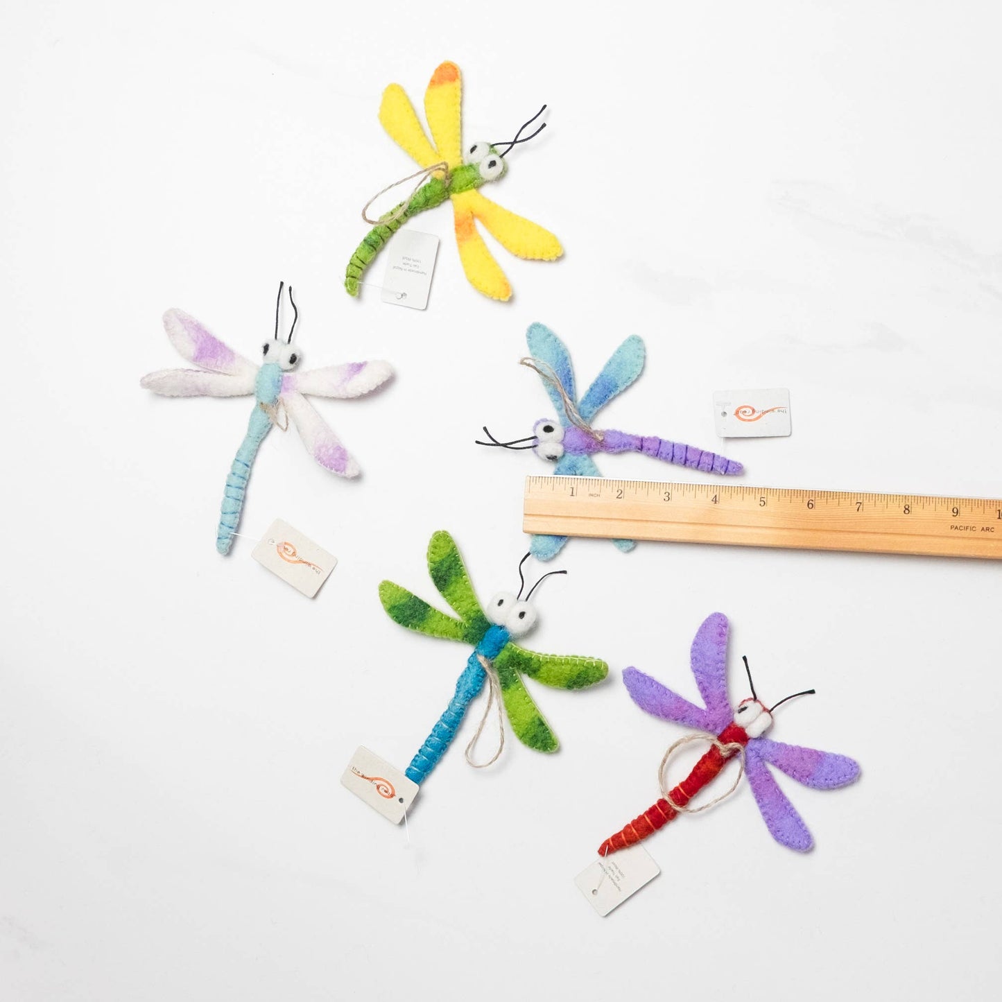 Dragonfly Ornaments - 100% Wool