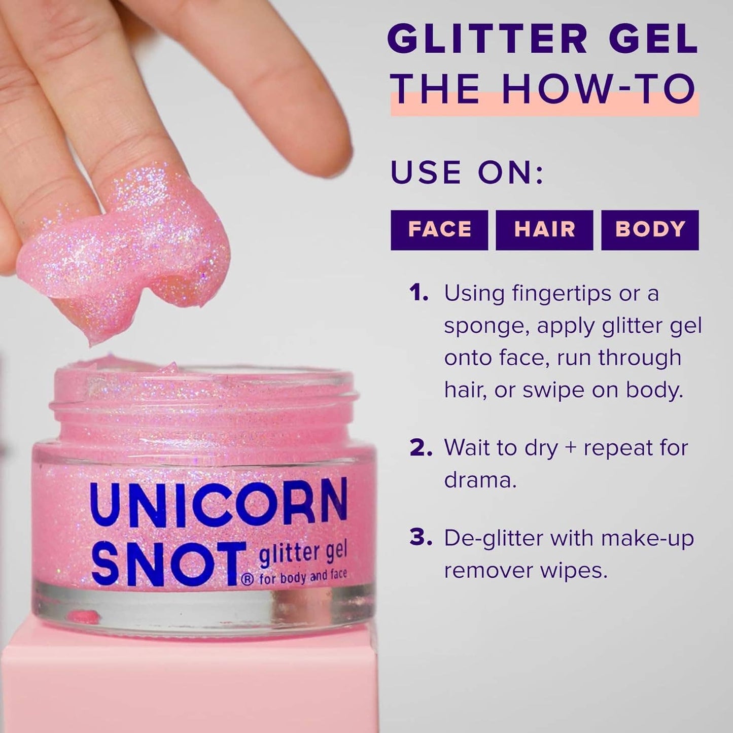 Unicorn Snot -Glitter Gel - Pink