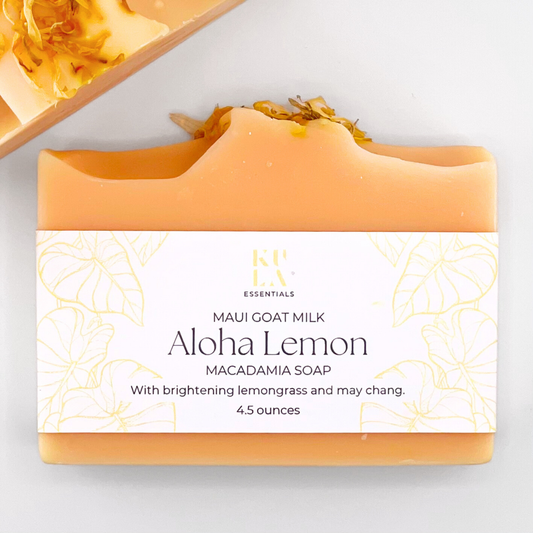 Maui Goat Milk Macadamia Soap - Aloha Lemon