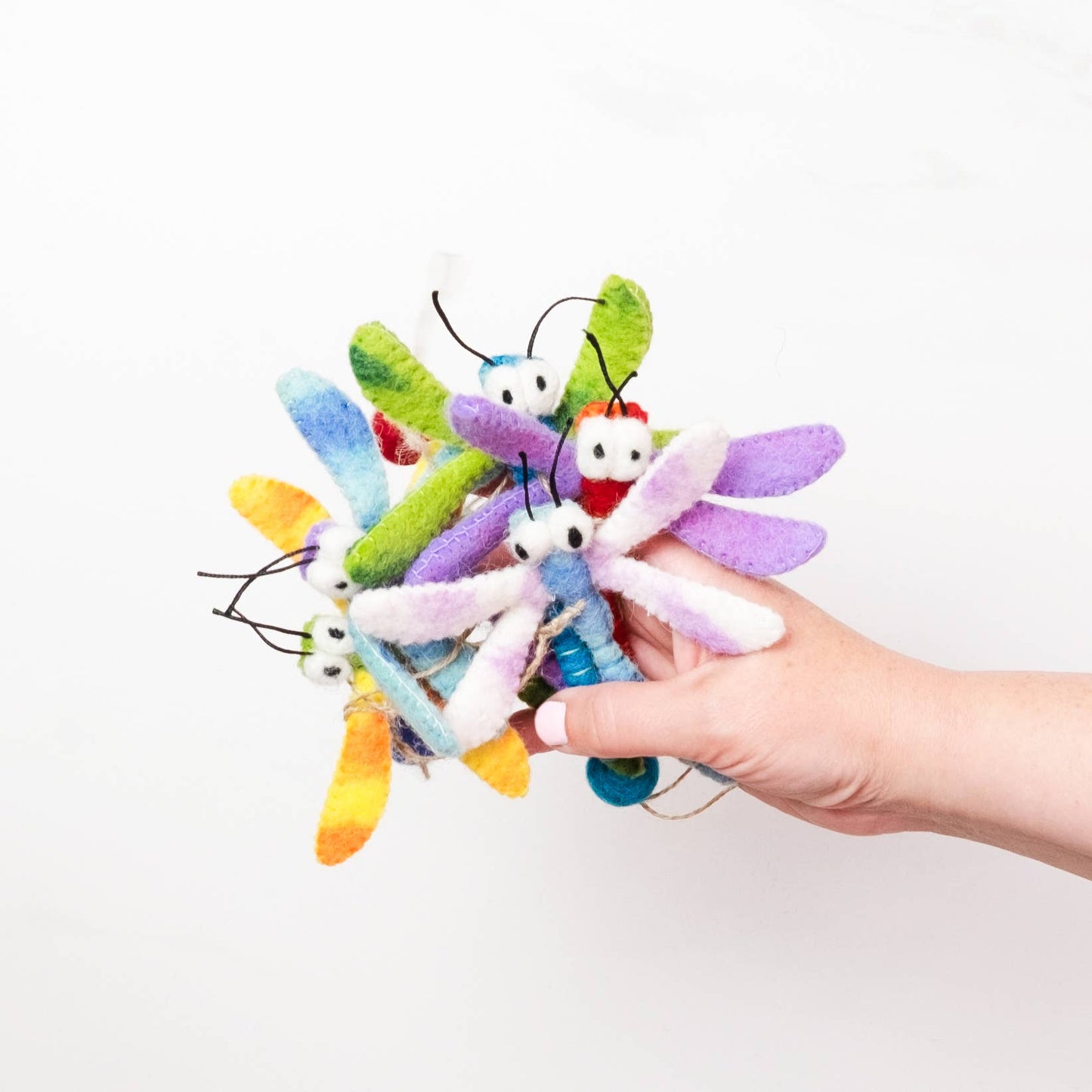 Dragonfly Ornaments - 100% Wool