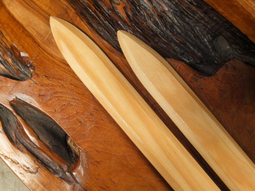 Sturdy Pine Wood Glossy Sword