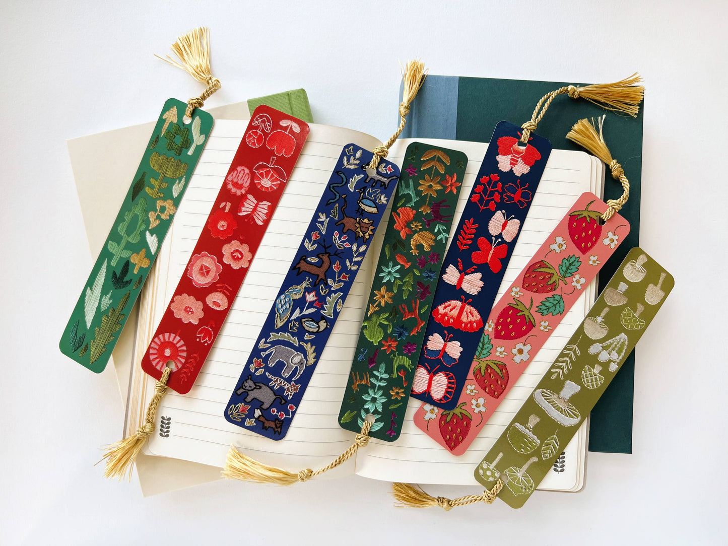 Garden Embroidery Tassel Bookmark