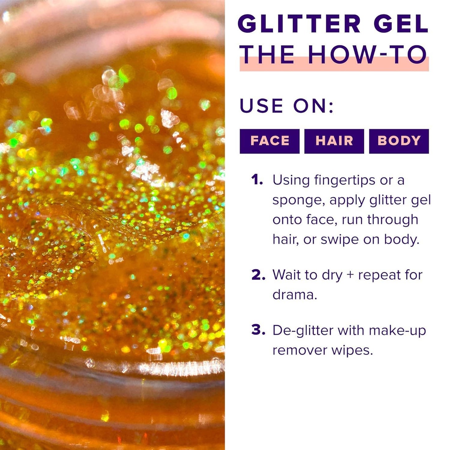 Unicorn Snot Glitter Gel Orange