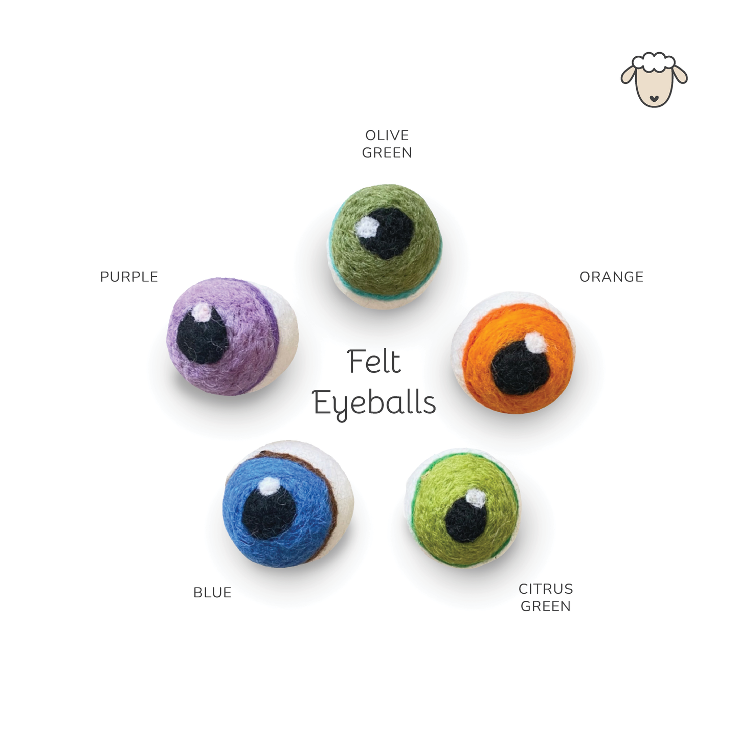 Plant Eyeballs - 100% Wool