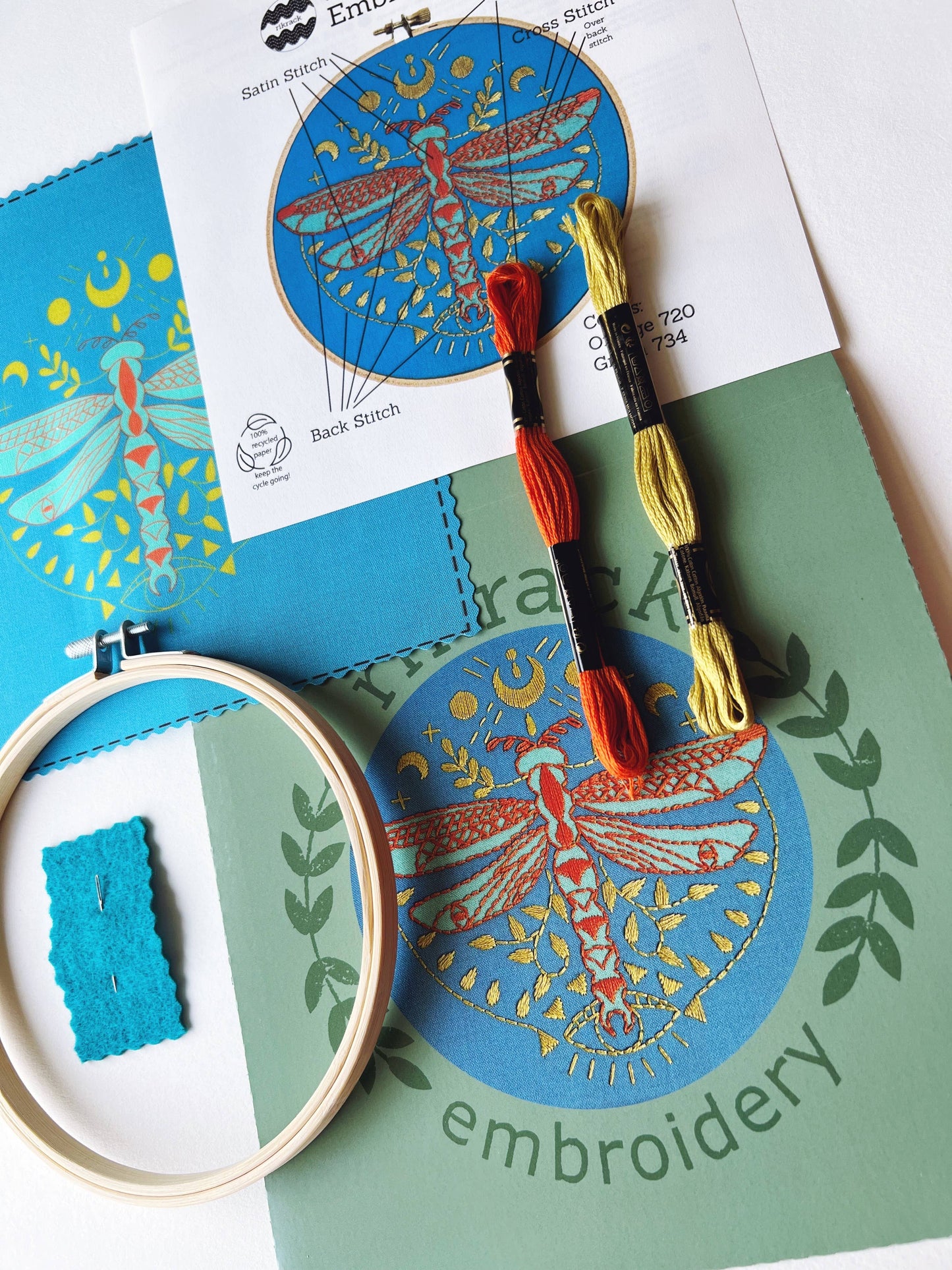 Mystic Dragonfly Embroidery Kit