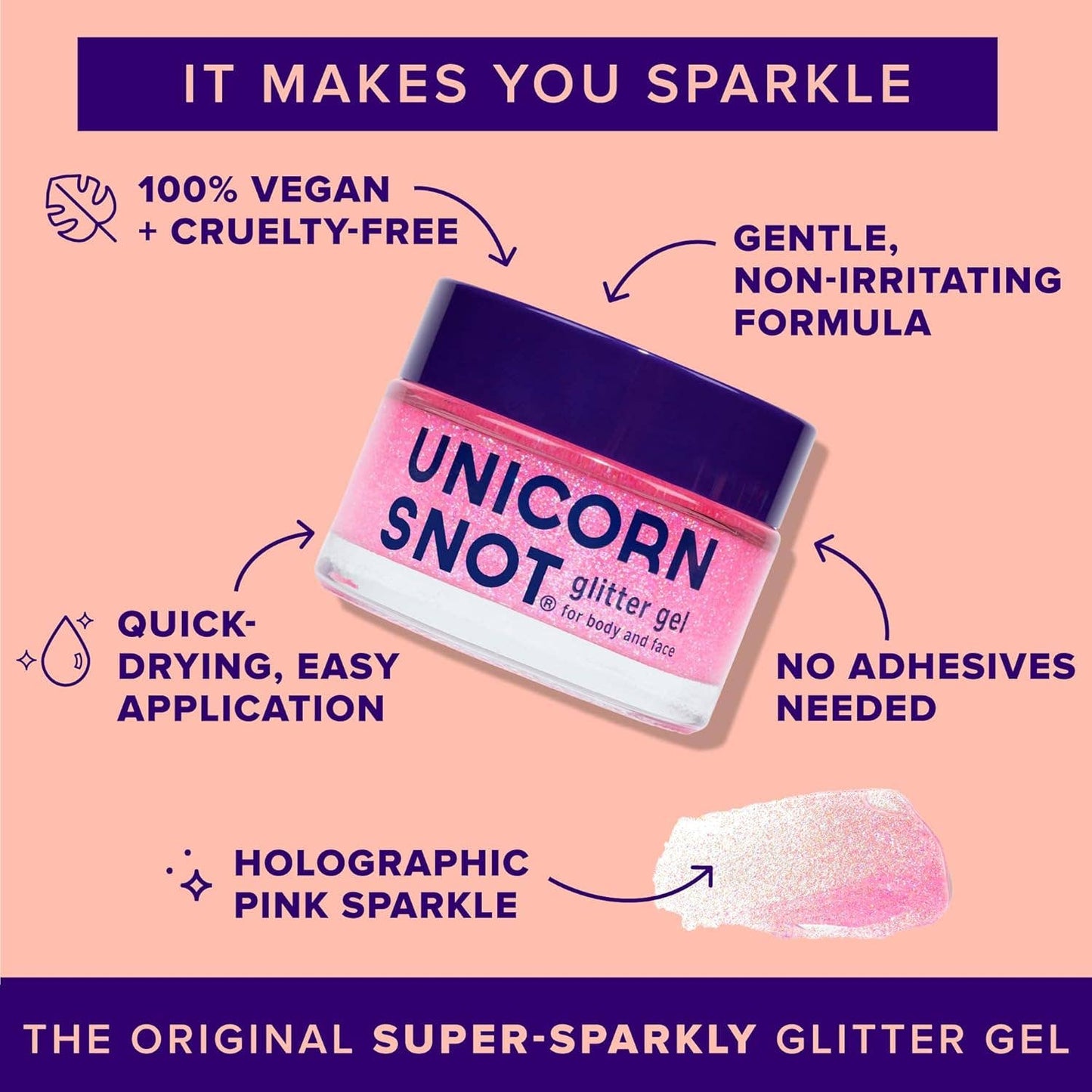 Unicorn Snot -Glitter Gel - Pink