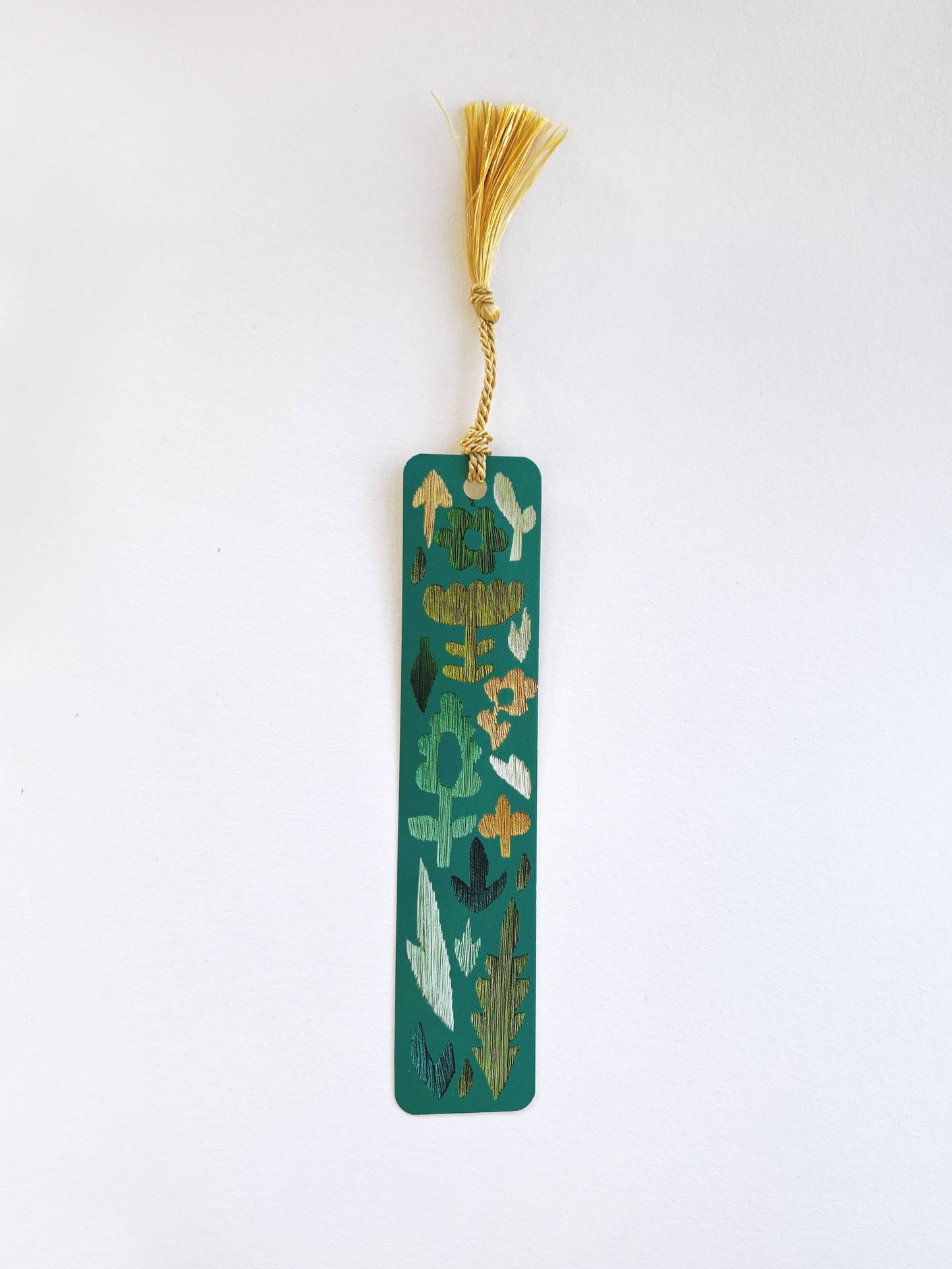 Garden Embroidery Tassel Bookmark