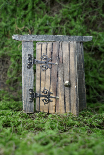 One (1) ~ 2-3/8" Medieval Fairy Decorative Bronze Finish Strap Hinges