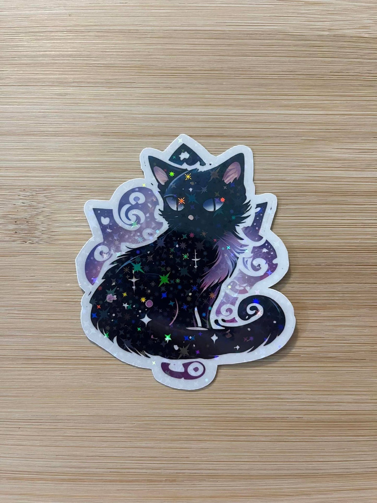 Black Cat Die Cut Vinyl Sticker