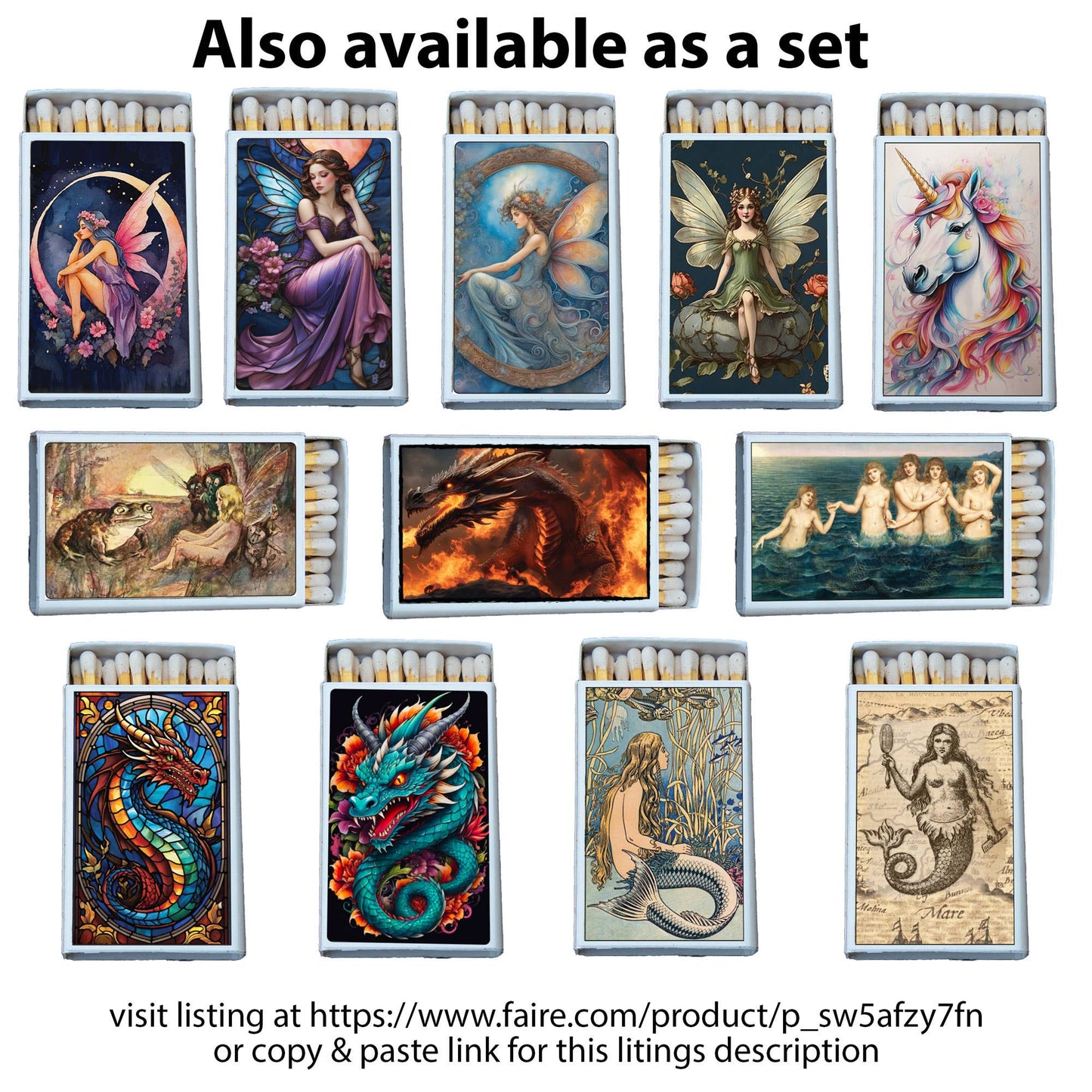 Matches • Fairy Matchbox • Home Decor for Candles & Incense