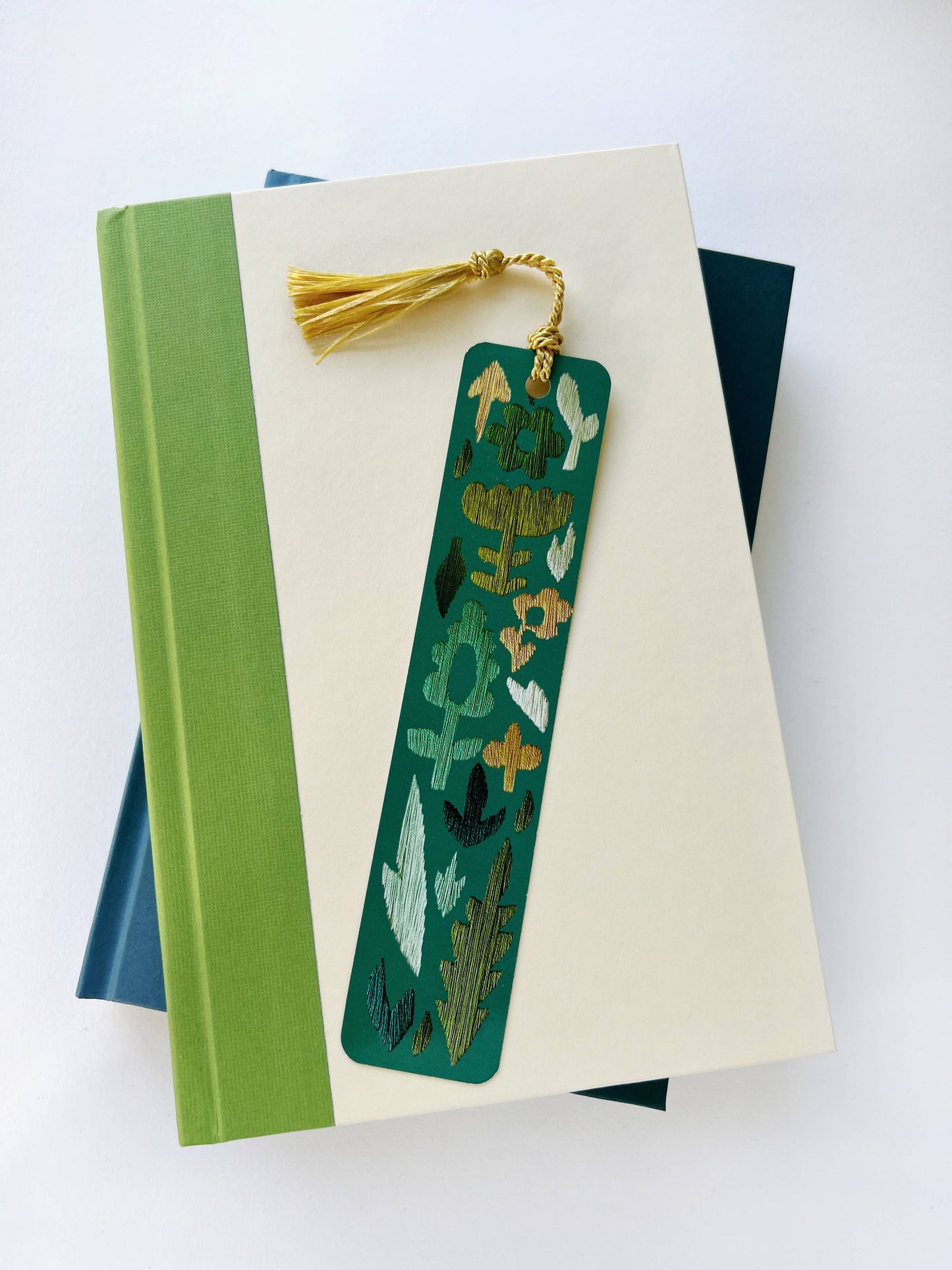 Garden Embroidery Tassel Bookmark