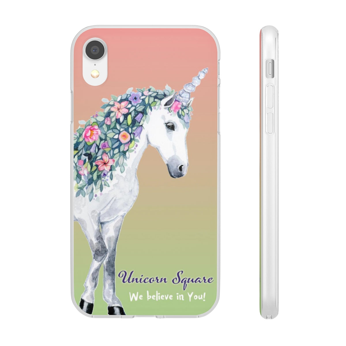 Unicorn Square Cell Phone Flexi Cases - Unicorn Square