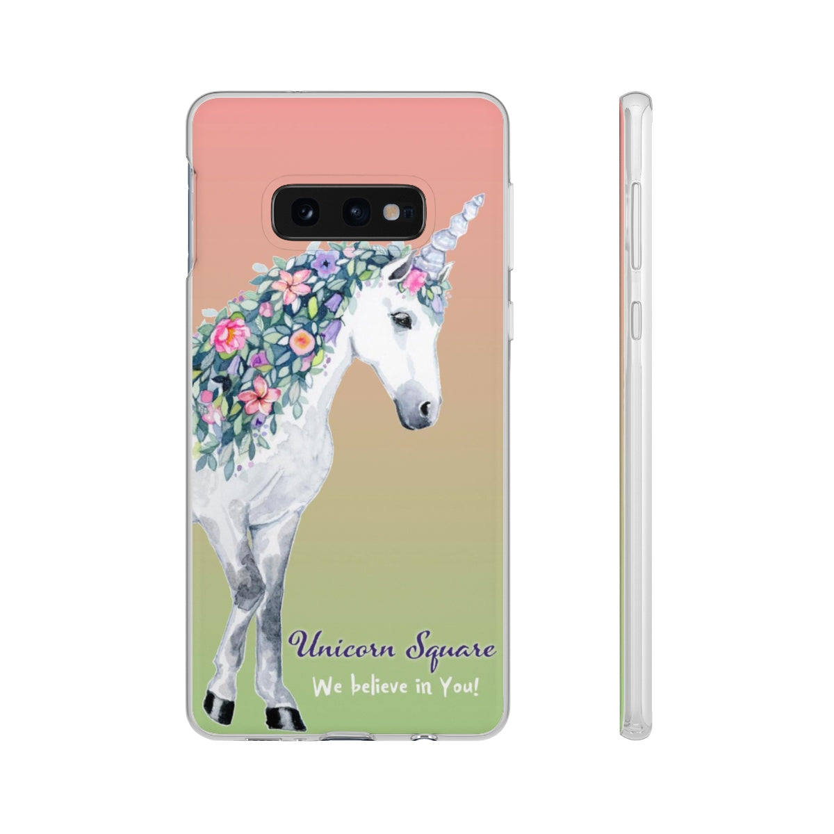 Unicorn Square Cell Phone Flexi Cases - Unicorn Square