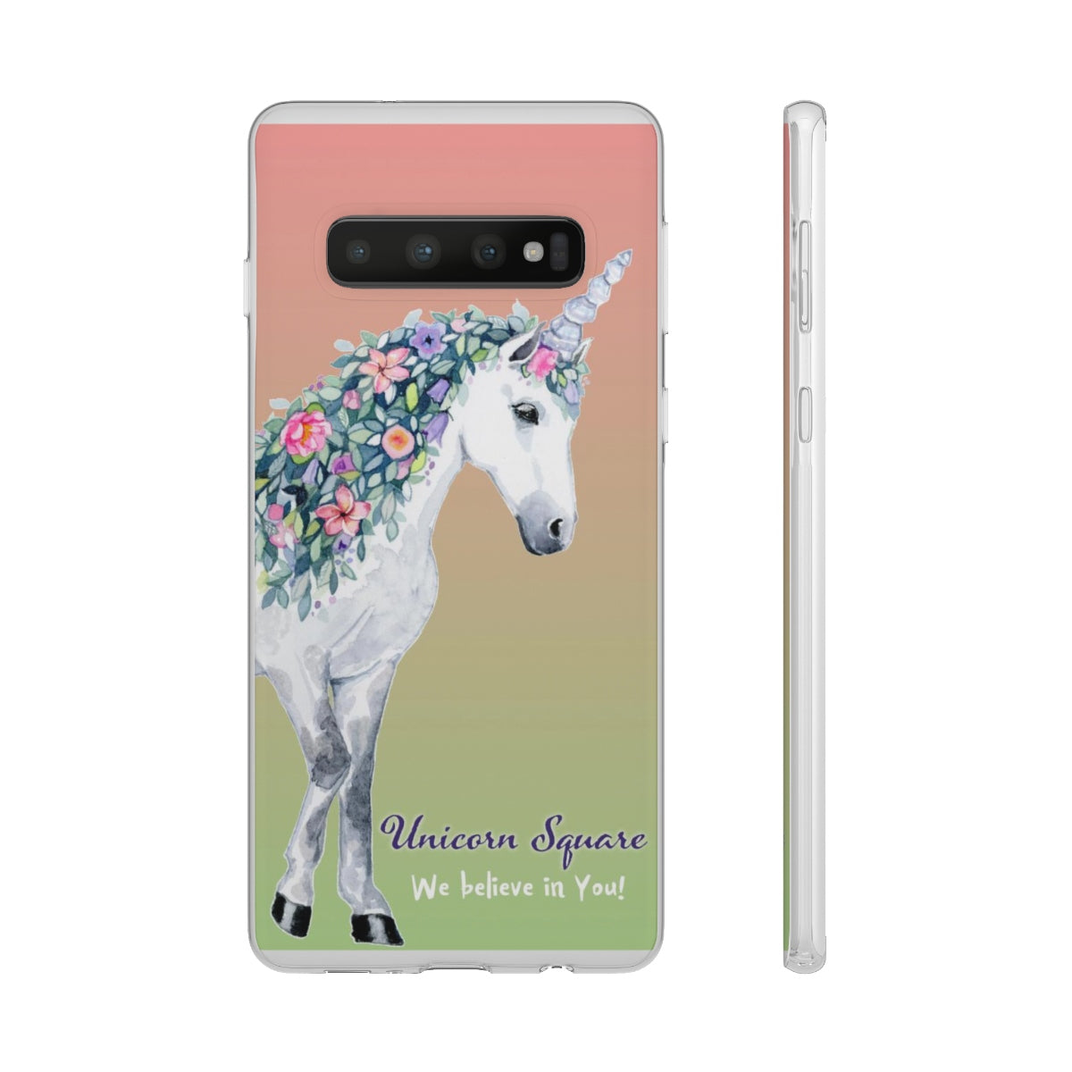 Unicorn Square Cell Phone Flexi Cases - Unicorn Square