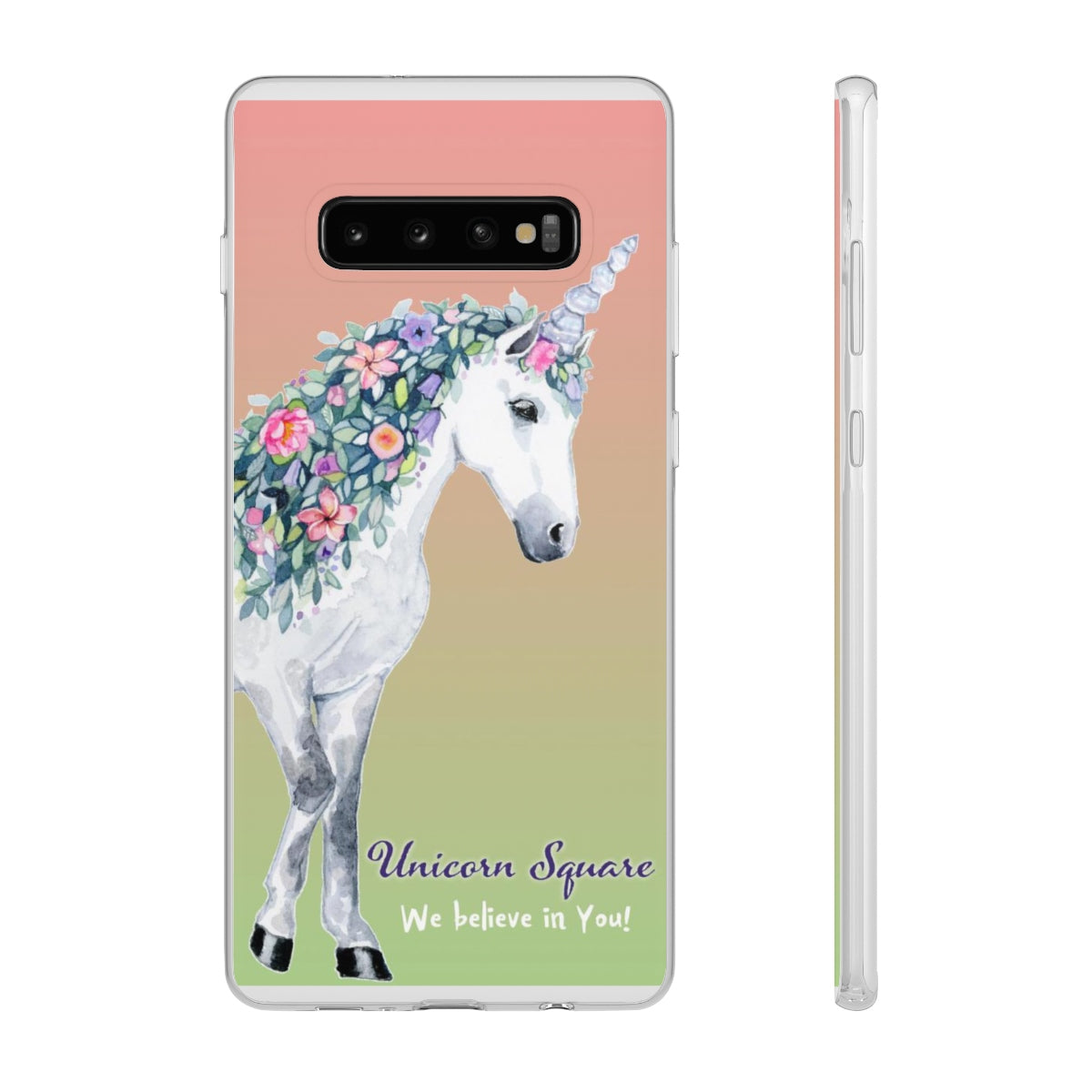 Unicorn Square Cell Phone Flexi Cases - Unicorn Square