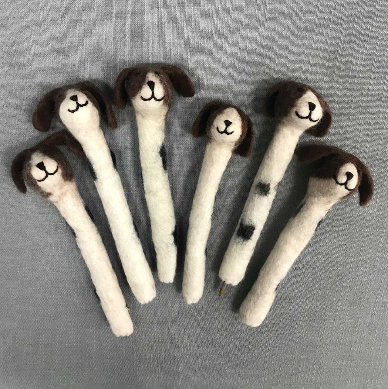 Dog Pencil Topper -100% Wool