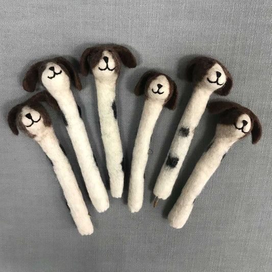 Dog Pencil Topper -100% Wool