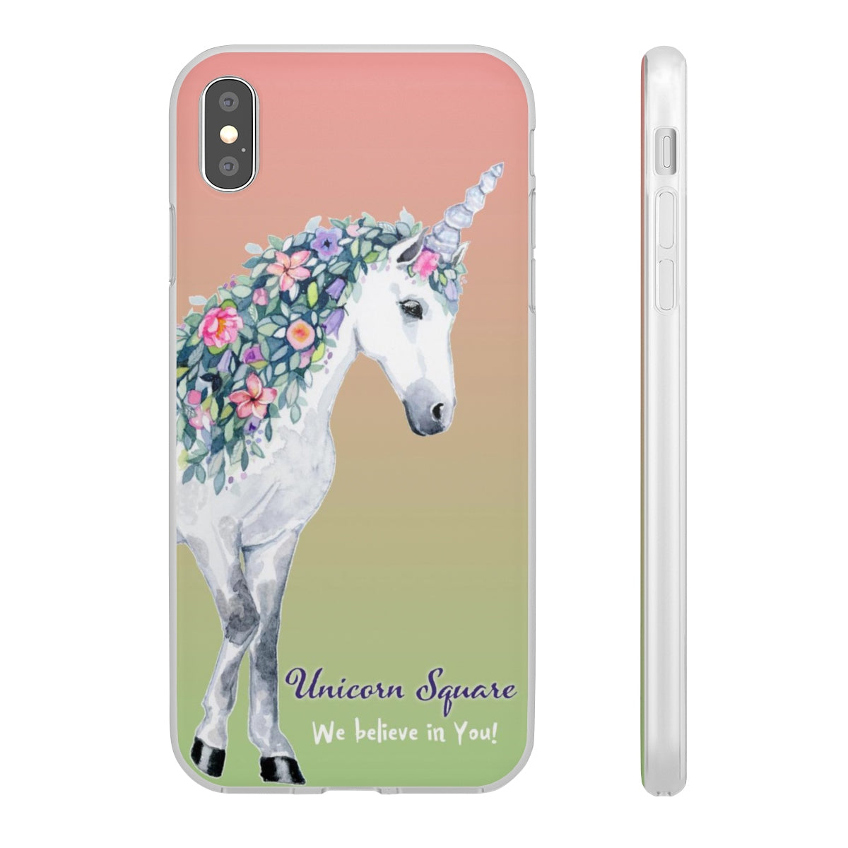 Unicorn Square Cell Phone Flexi Cases - Unicorn Square