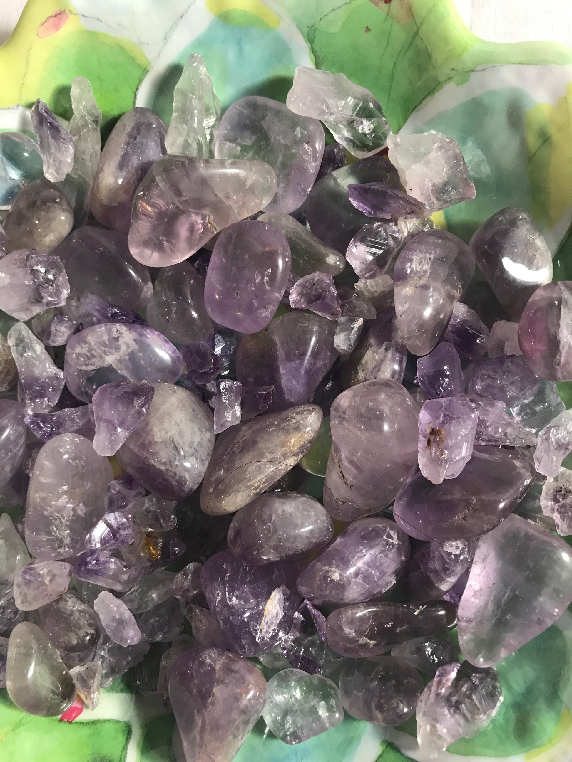 Amethyst Tumbled Crystal - Unicorn Square