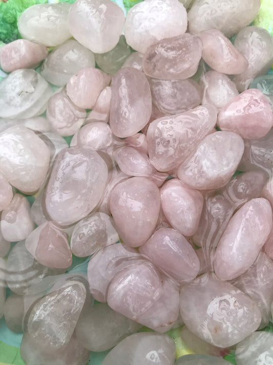 Rose Quartz Tumbled Crystal - Unicorn Square